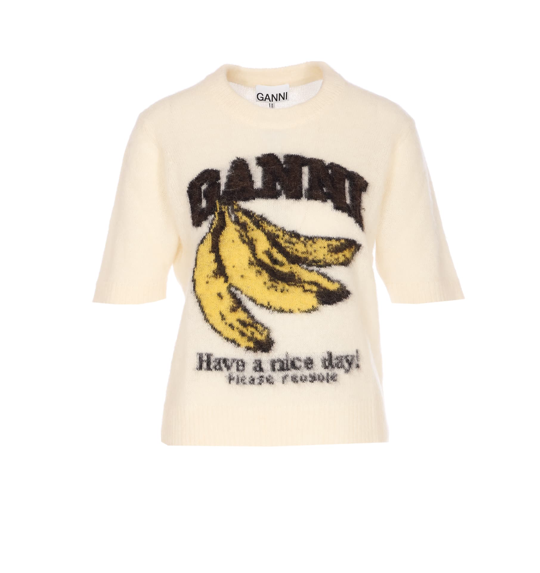 GANNI BANANA GRAPHIC T-SHIRT