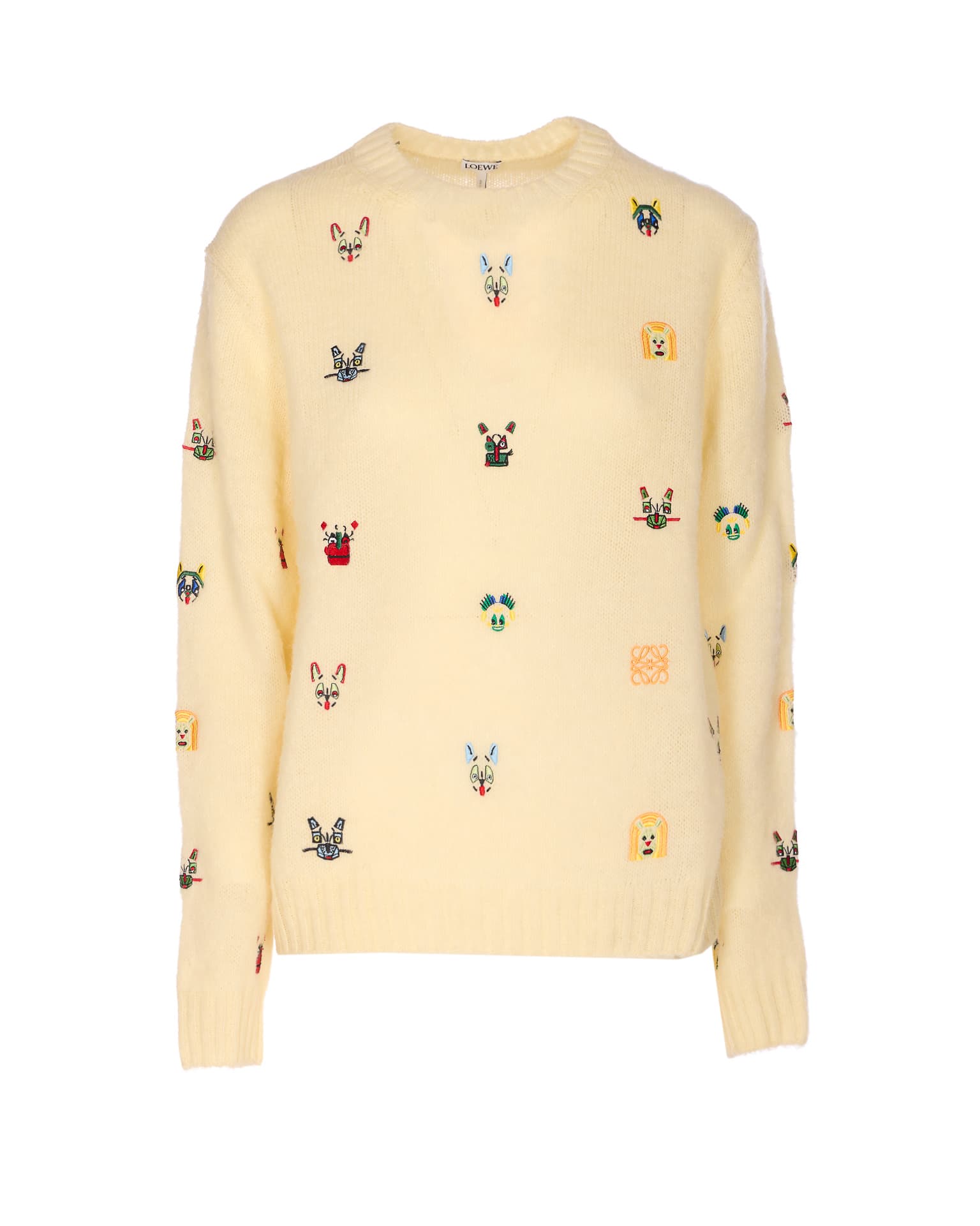 Loewe EMBROIDERED FUTURIST CAT SWEATER