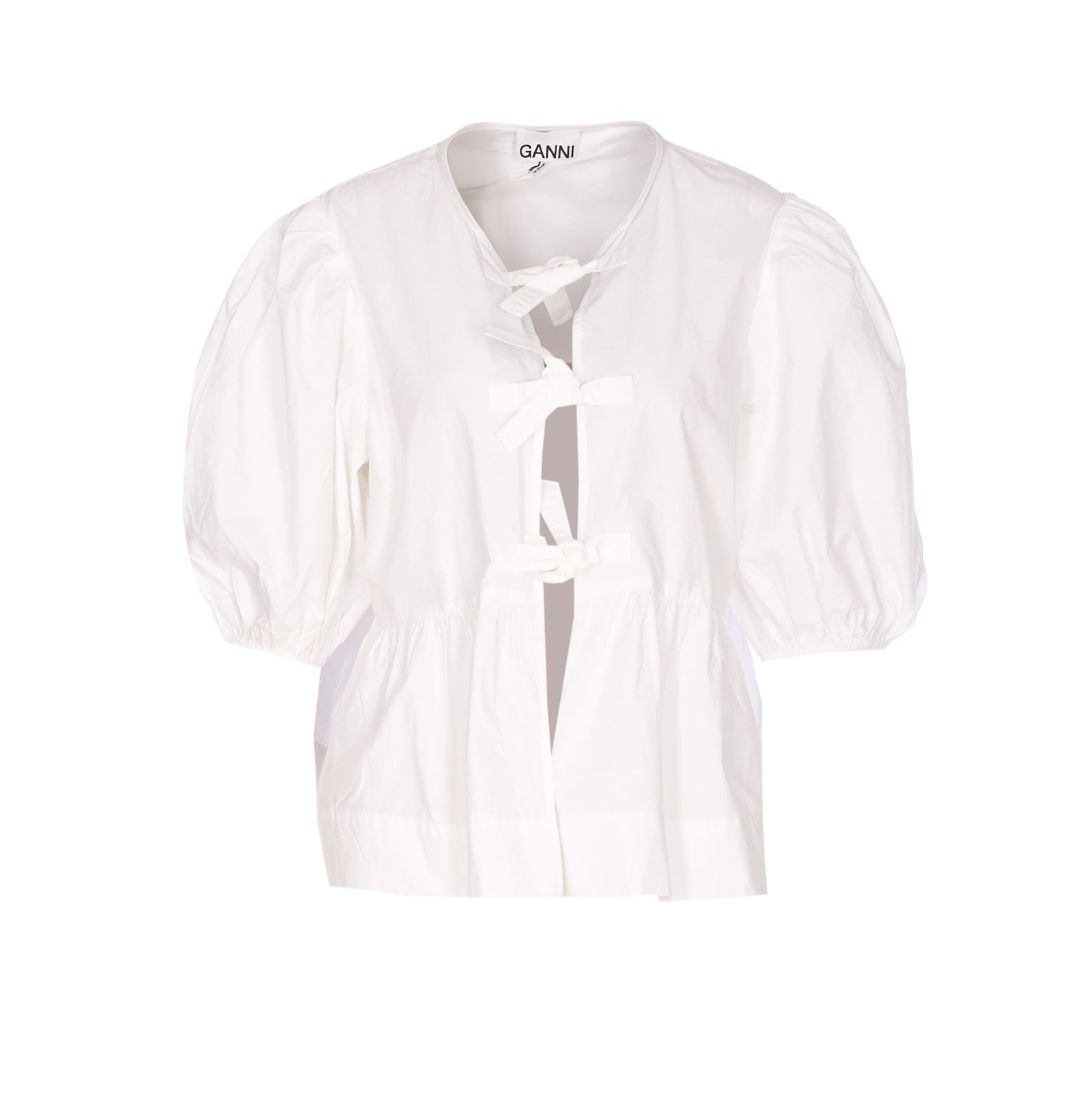 GANNI PEPLUM SHIRT