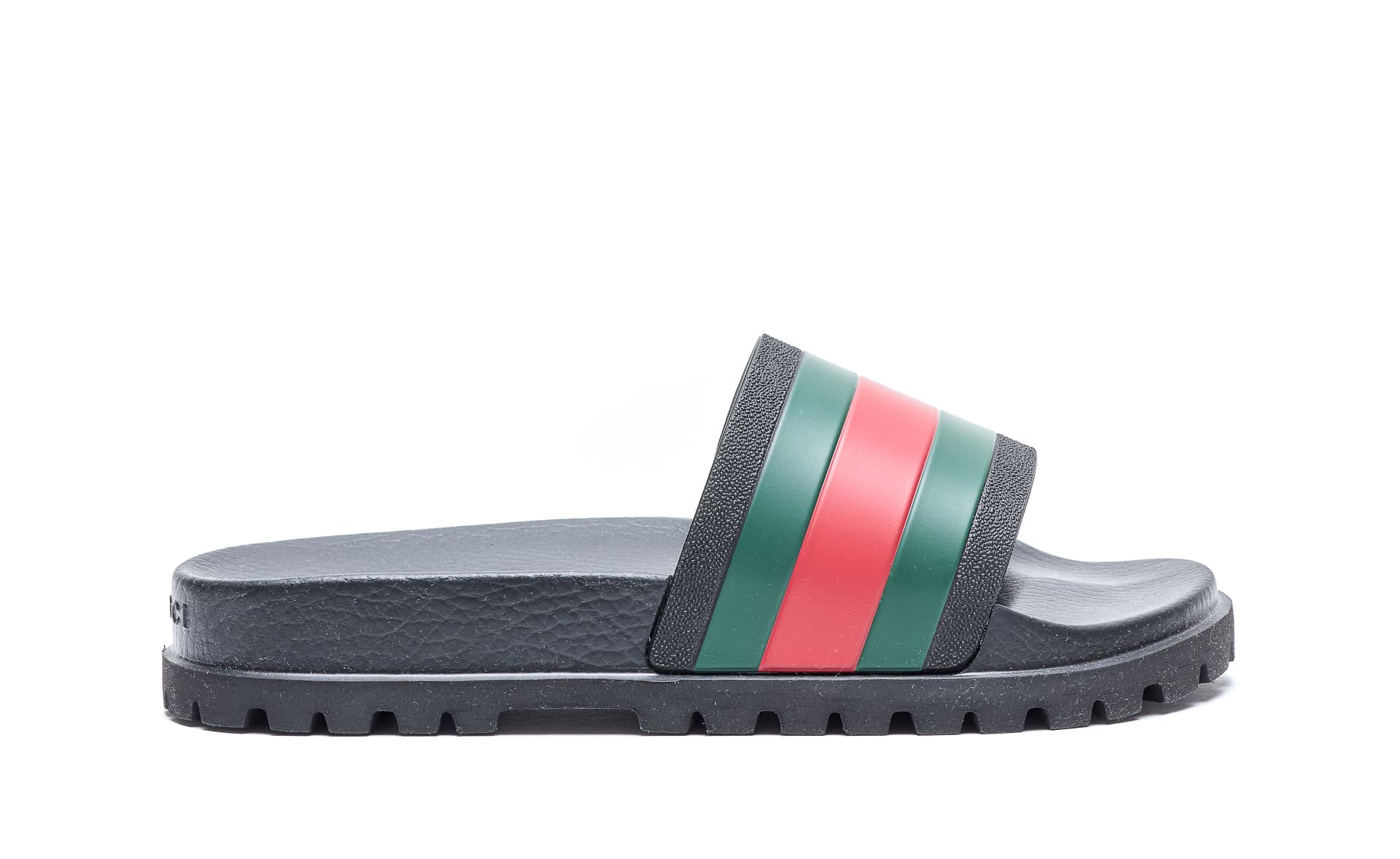 Gucci WEB RUBBER SANDALS