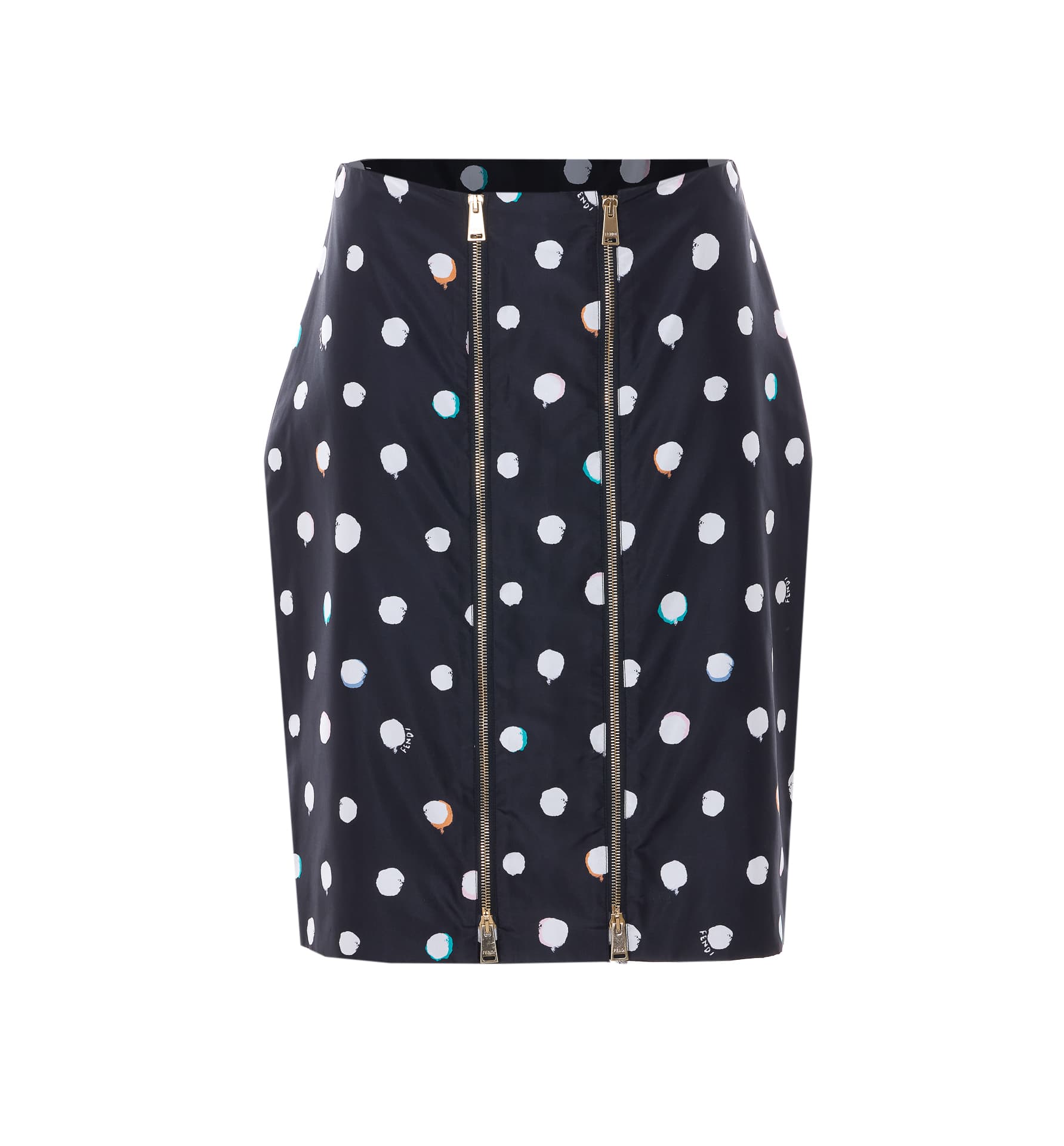 Fendi PRINT DOTS ZIPPED SKIRT