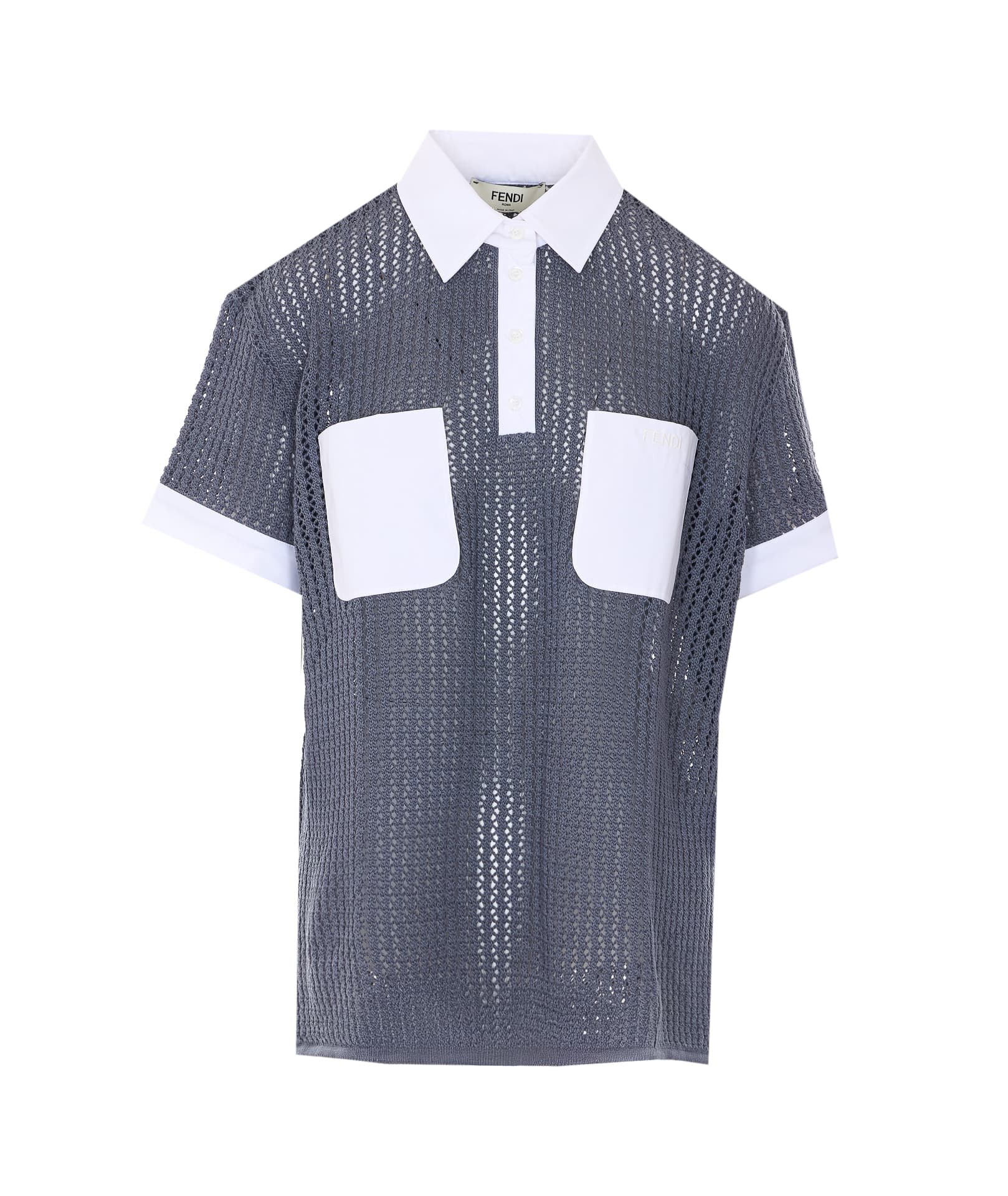 Fendi MILITARY MESH POLO