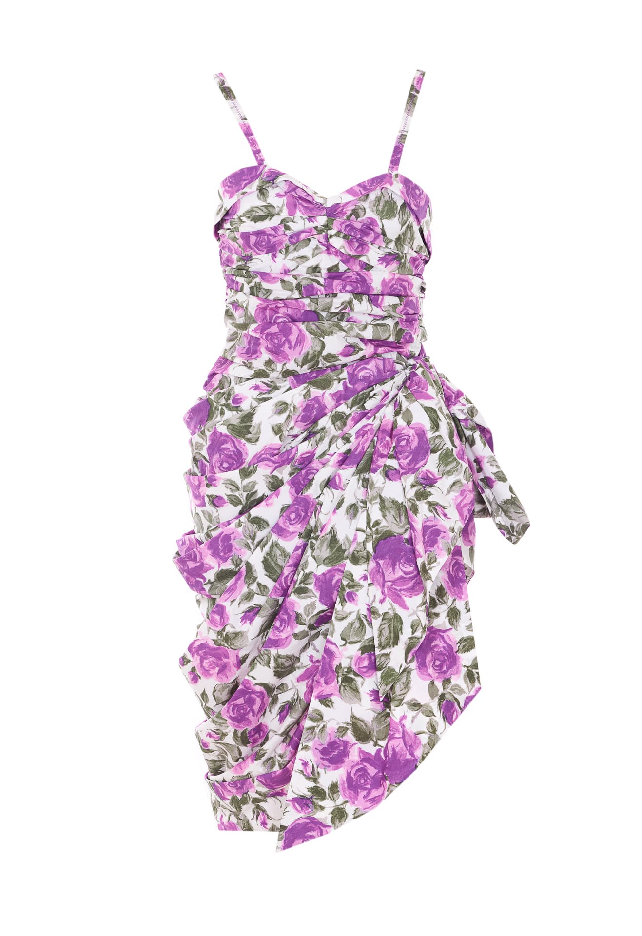 Chloé Chloe' COTTON POPLIN WALLET MIDI BUSTIER DRESS