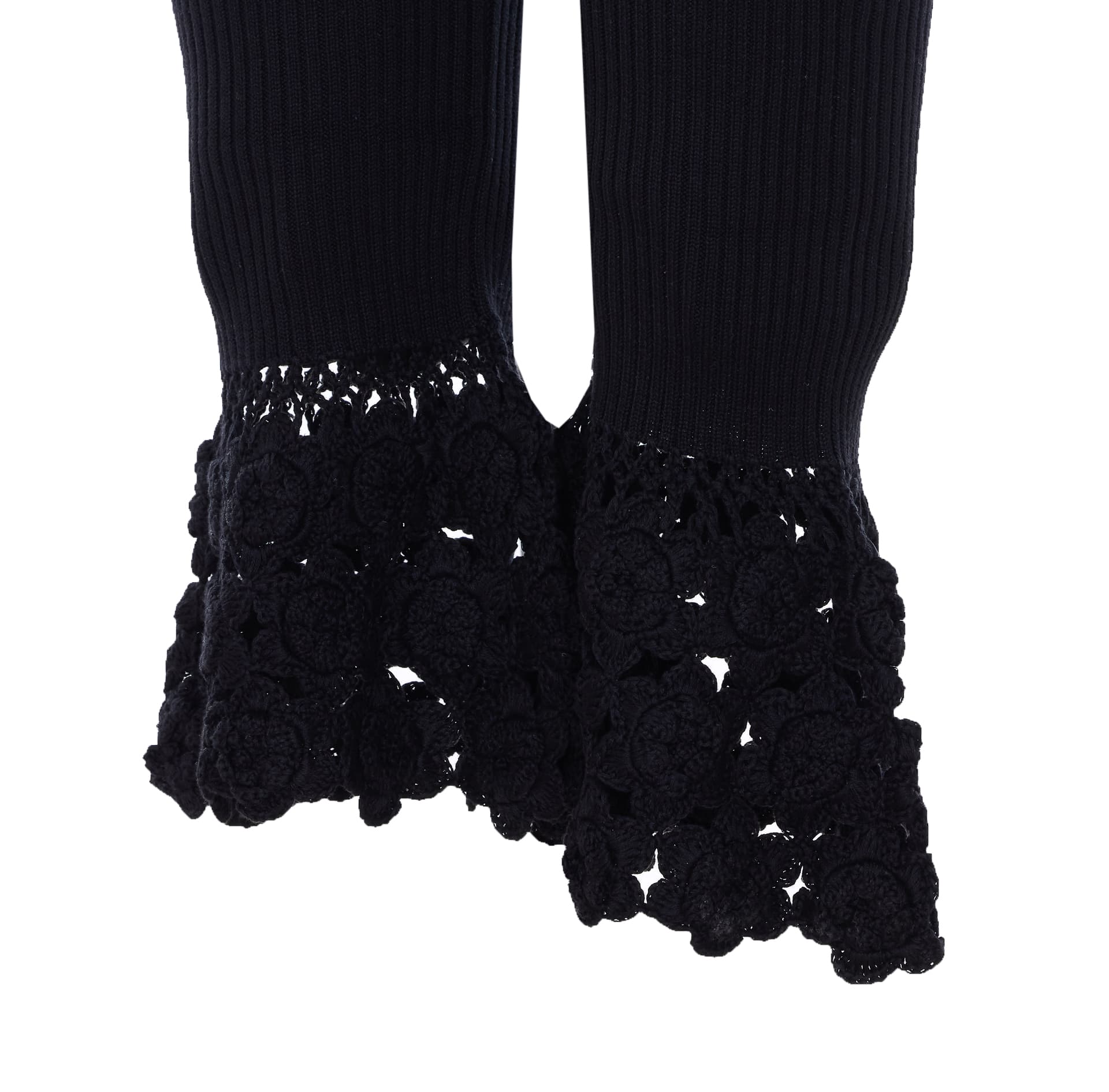 GANNI TROUSERS IN COTTON CROCHET