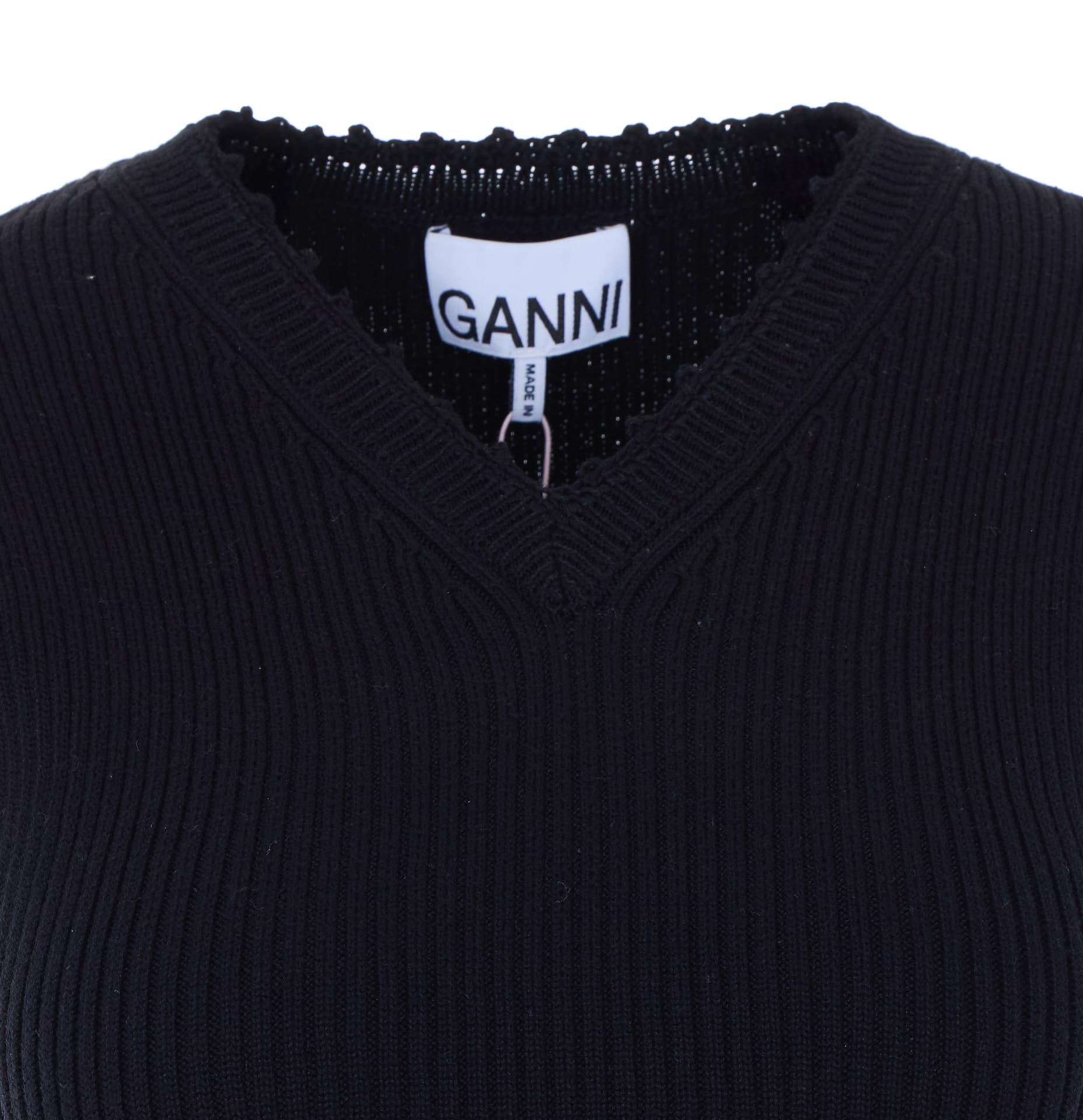 GANNI VEST IN COTTON CROCHET