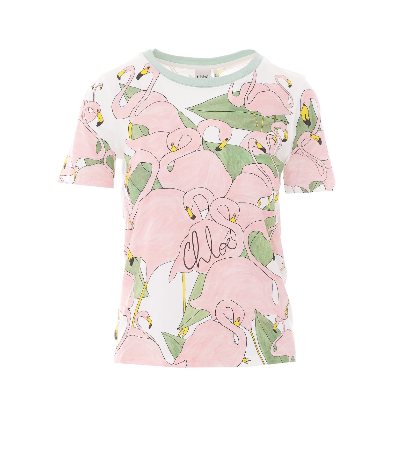 Chloé Chloe' BABY FIT LOGO T-SHIRT IN COTTON JERSEY